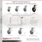 Service Caster 8 Inch Heavy Duty Rubber on Steel Caster Set with Roller Bearings SCC, 4PK SCC-35S820-RSR-4 - alternate 2